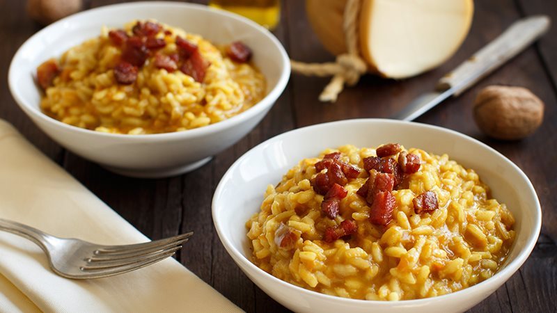 Risotto zucca e pancetta-1